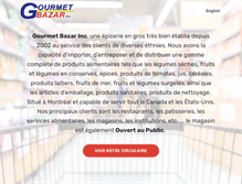 Tablet Screenshot of gourmetbazar.com